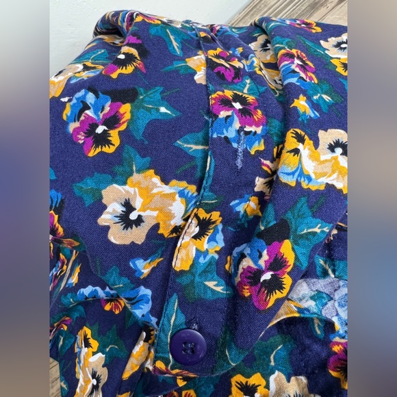 VTG Honors Target Floral Romper Dress Cotton 90s Midi - Picture 8 of 10